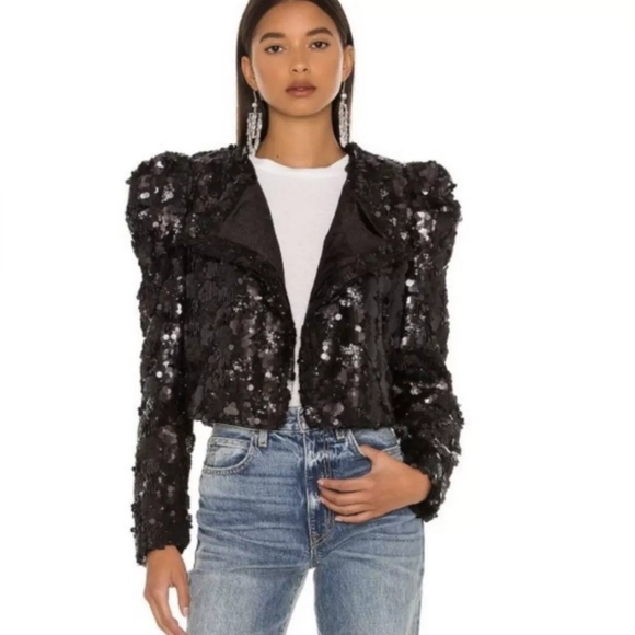 NWT BLANKNYC Audrey Sequin Jacket size X-small - Picture 1 of 15